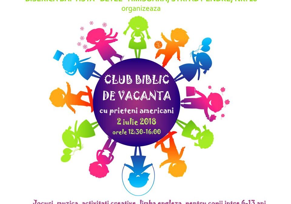 Club Biblic de vacanță cu prieteni americani